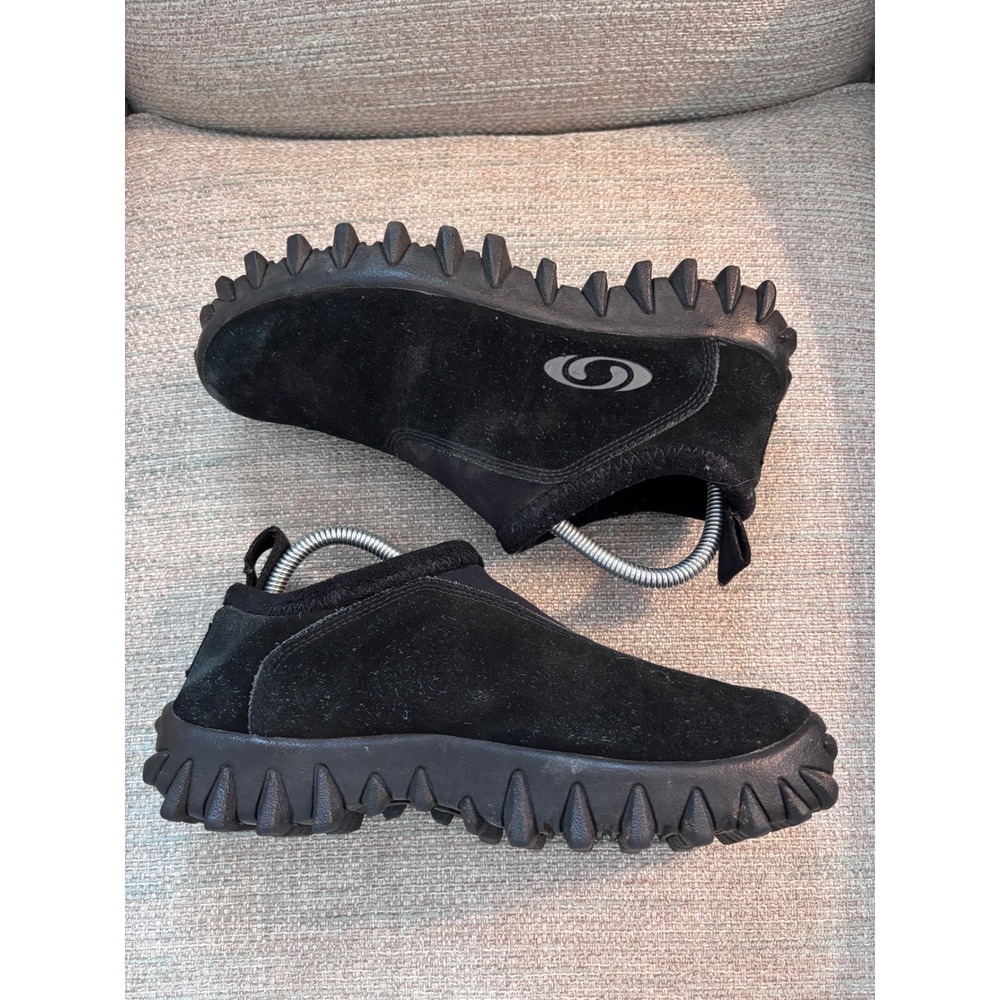 Vintage Salomon Snowclog Black Suede Slip On Winter Shoe Womens 8 871368 - Picture 7 of 11